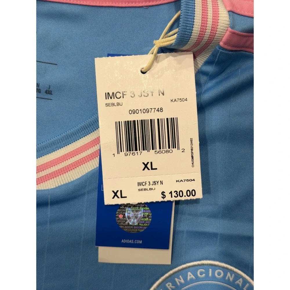 Adidas Inter Miami CF Lionel Messi Jersey KA7504 MLS Mens XL NWT Blue
